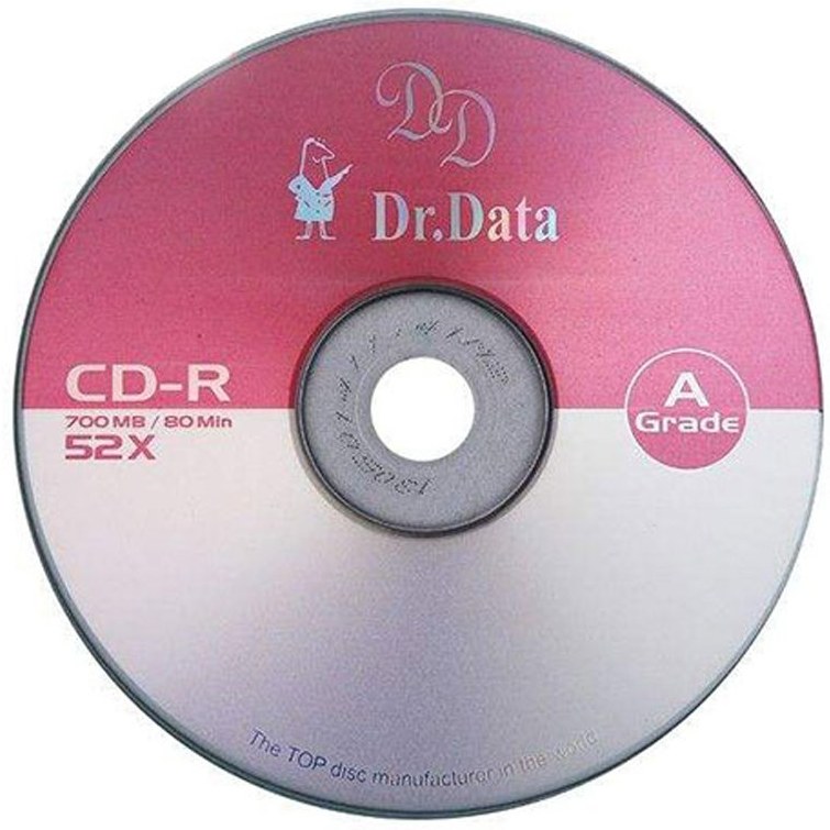 سی دی خام دکتر دیتا مدل CD-R بسته 1 عددی ظرفیت ۷۰۰ مگابایت باکسدار
