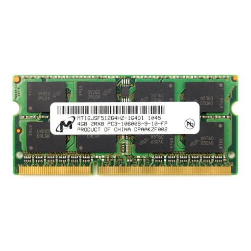رم لپ‌تاپ PC3-10600 میکرون 1333 مگاهرتز 4 گیگابایت کارکرده