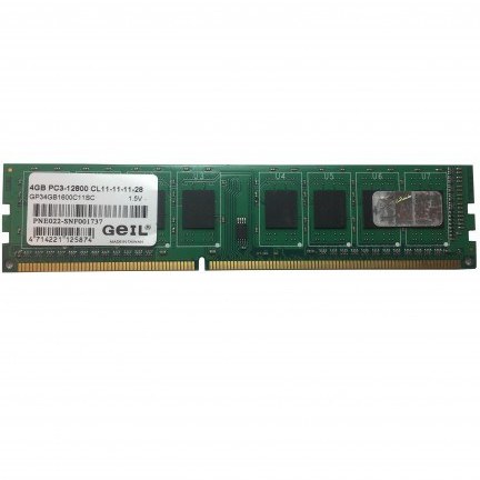 رم کامپیوتر گیل تک کاناله Pristine فرکانس 1600 مگاهرتز DDR3 تایمینگ CL11 حافظه 4 گیگابایت کارکرده