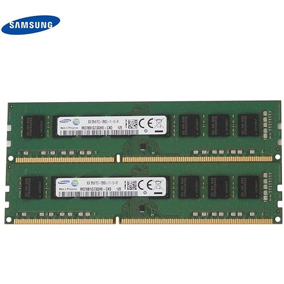 رم کامپیوتر سامسونگ مدل 12800U ظرفیت 4 گیگابایت DDR3 با فرکانس ۱۶۰۰ مگاهرتز CL11 کارکرده