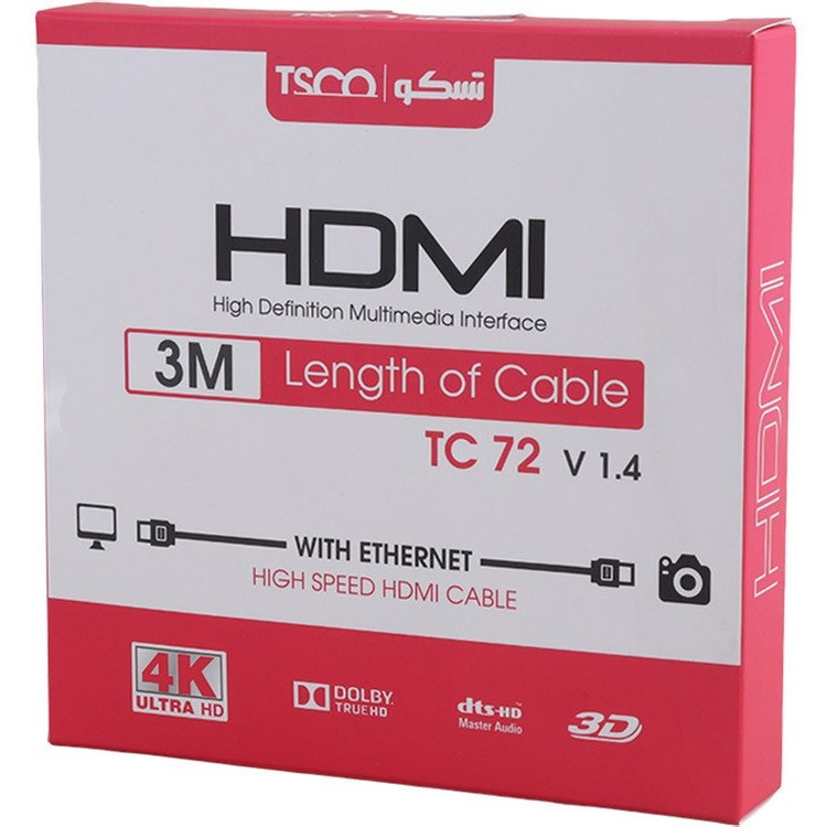 کابل تسکو مدل3متر HDMI TC72