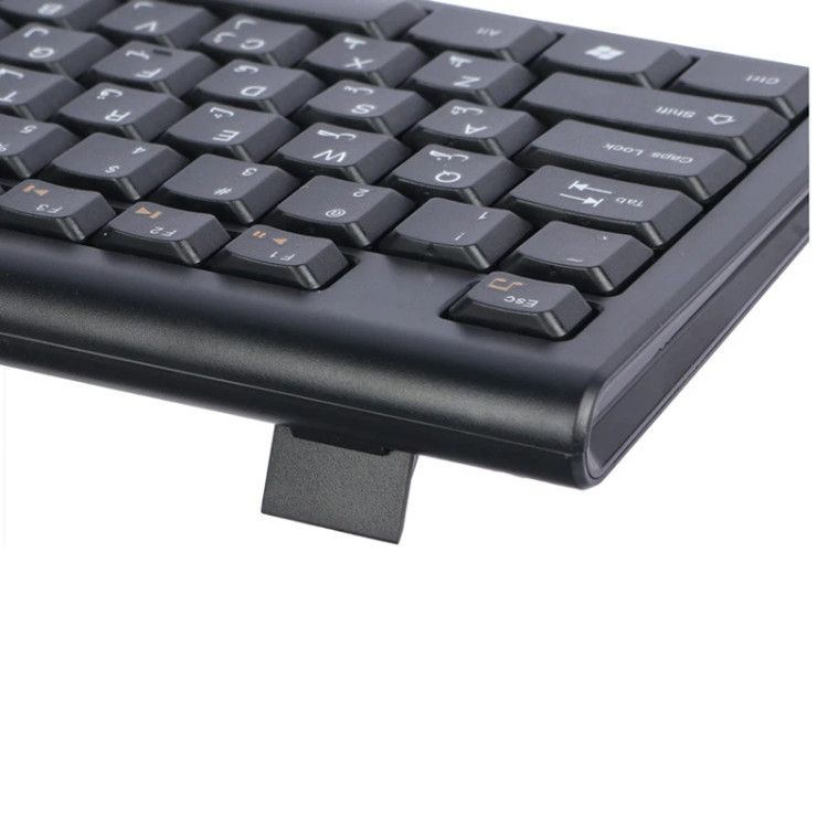 کیبورد و ماوس بی سیم هترون مدل HKCW130، سوییچ ممبران، Full-Size