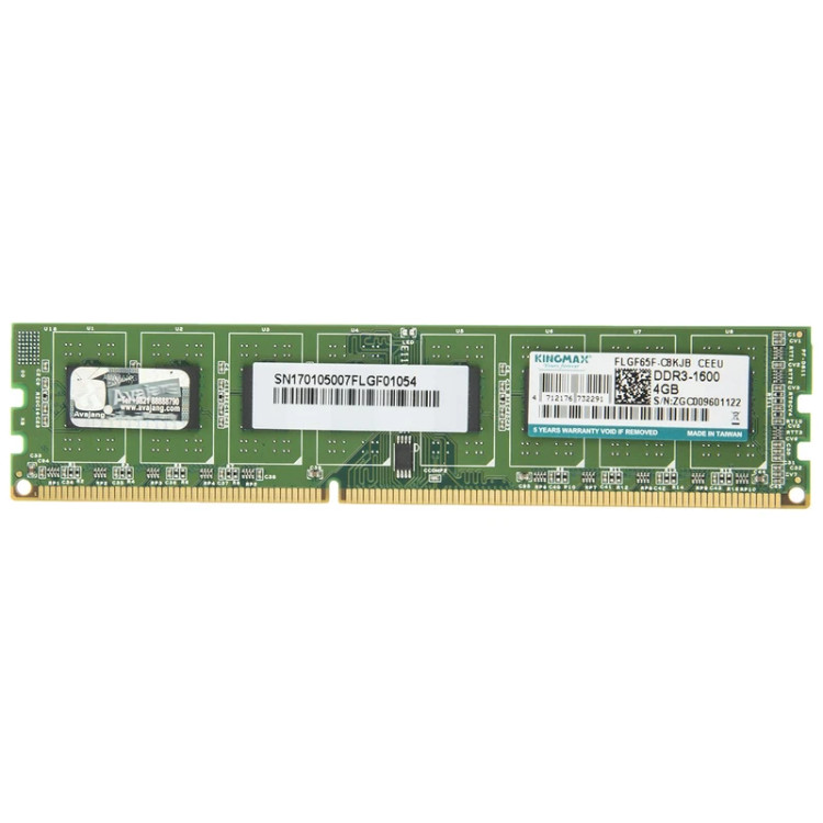 رم کینگ مکس FL GF65F-C8KJB ظرفیت ۴ گیگابایت DDR3 تک کاناله ۱۶۰۰ مگاهرتز(کارکرده)