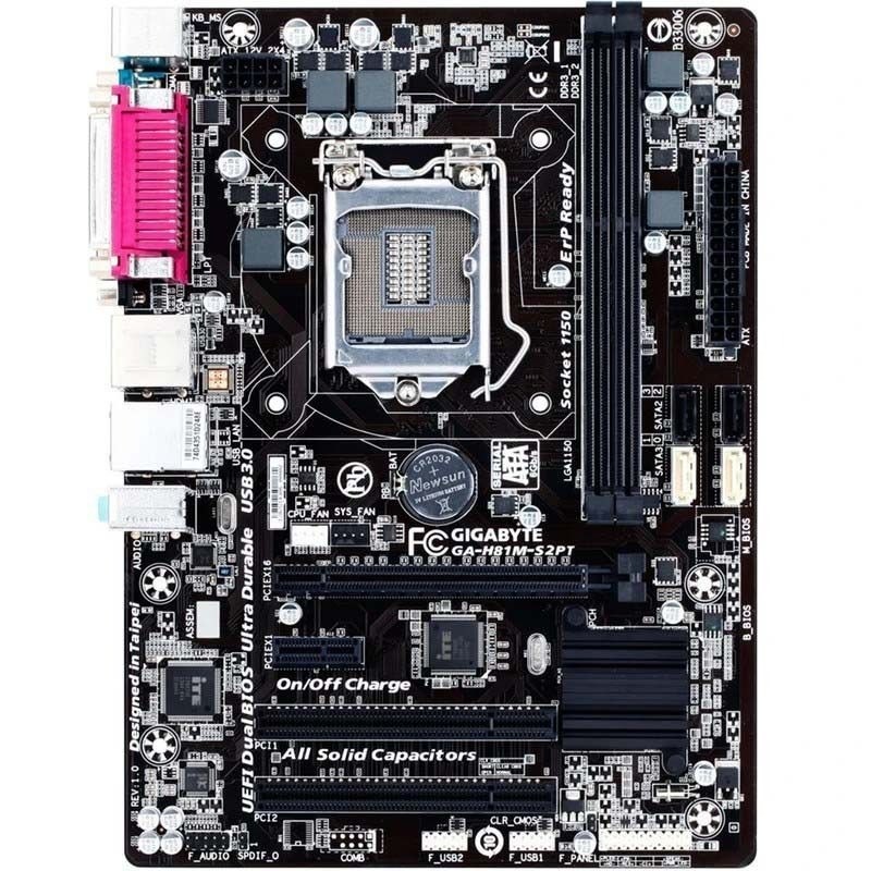 مادربرد گیگابایت مدل GA-H81M-S2PT سوکت LGA 1150 (کارکرده