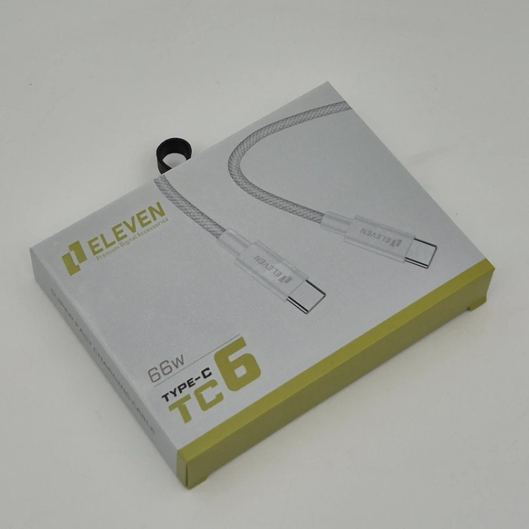 کابل شارژ دو سر تایپ سی 66 وات TC-6 Eleven طول 1 متر