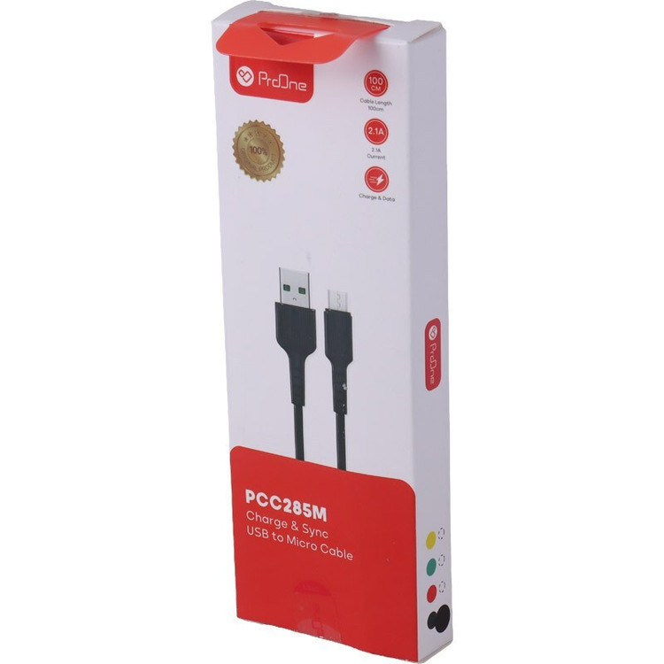 کابل میکرو یو اس بی 2.1 آمپر پرووان PCC285M طول 1 متر
