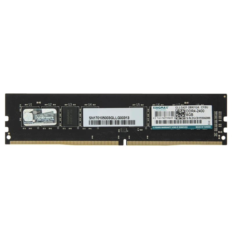 رم کینگ مکس مدل KM-LD4 ظرفیت ۸ گیگابایت DDR4 2400 مگاهرتز تک کاناله CL22 (کارکرده)